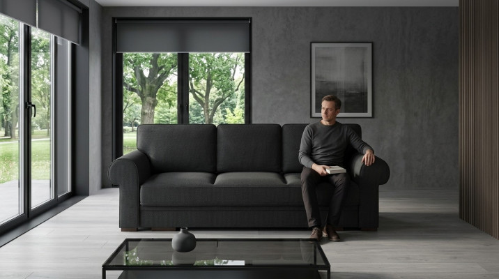 Couch Schlafsofa Sofa Couchen Polster Wunnlandschaft 3 Sëtzer Stoff Couchen
