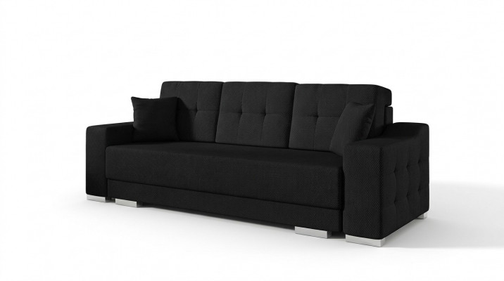 3 Sëtz Sofa Canapé Textil Stoff Schloffunktion Schlofzofa Nei Polster Garnitur Nei