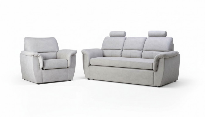 3 Sëtz Sofa Couch Polster Garnitur Bettfunktioun Schlofssofa Couchen Këscht Nei