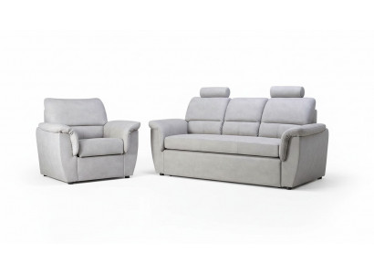 3 Sëtz Sofa Couch Polster Garnitur Bettfunktioun Schlofssofa Couchen Këscht Nei