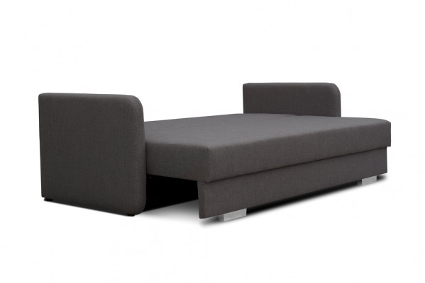 Schlofcanapé Stoff 3 Sëtz Sofa Couch Textil Polster Nei Garnitur Bettfunktioun