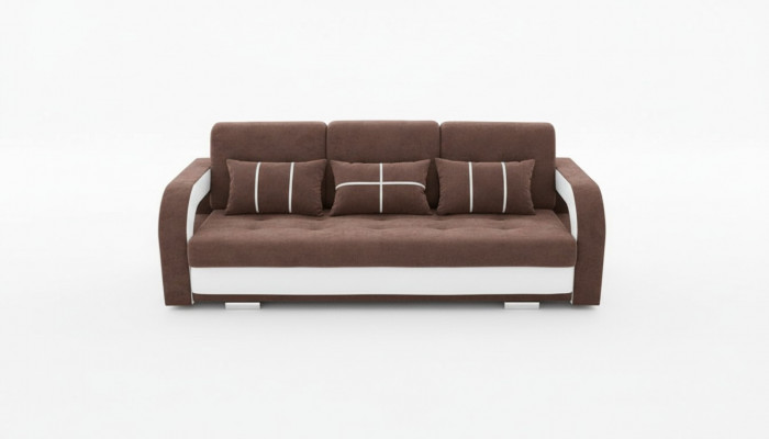 Sofa Canapé Polster Sofae Couchen Schlofzofa Bettfunktioun 3 Sëtzer + Hocker Nei