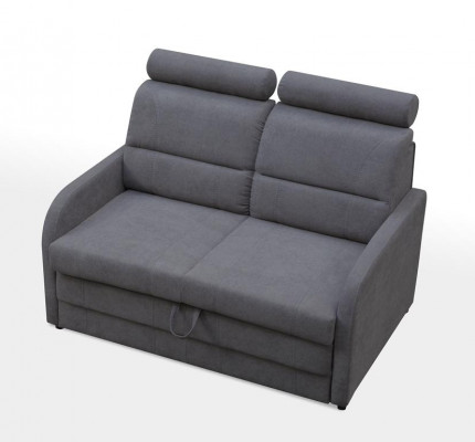 2-Sëtz Sofa Couch Sofas Textil Polster Stoff Garnitur Bettfunktioun Schlafsofa