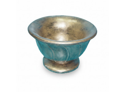 Antik Stil Blumme Vase Vintage Vasen Dekoratioun Deppen Schossel Kälch Turkis Gréng