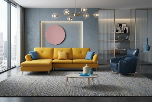 Eck Sofa Lieder Polster Sëtz Couch Garnitur Wunnzëmmer Landschaft Sofas Nei Eck
