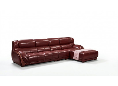 Ecksofa Lieder Polster Sëtz Couch Garnitur Wunnzëmmer Landschaft Sofas