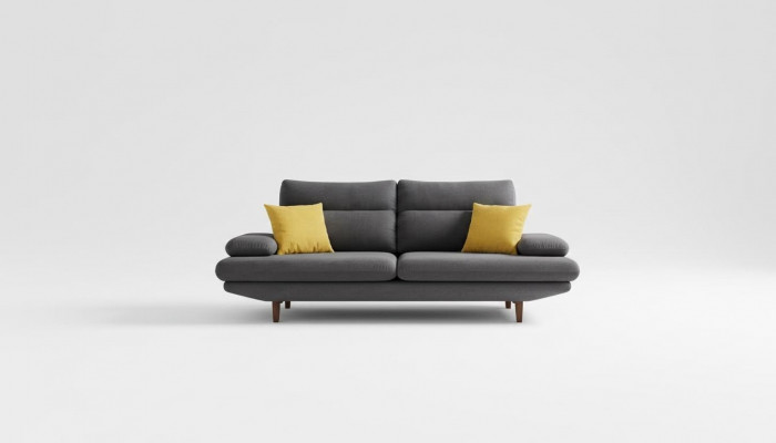 Designer Sofa Canapé 2 Sëtz Polster Lieder Couchen Grouss Sofas Textil Nei