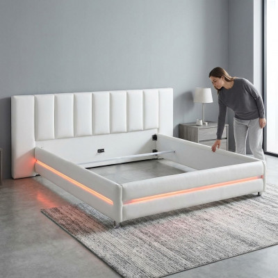 Lieder Design Bett Duebel Luxus Ehe Modern Hotel Gestell Schlofzëmmer