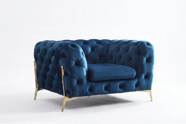 Chesterfield Set 2x Fauteuil Couch Set Chesterfield 1+1 Sëtz Polster Fauteuil