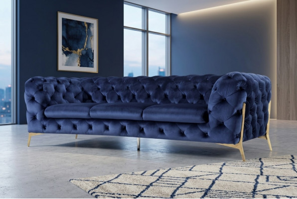 Sofa Couch Polster XXL Grouss Garnitur Designer Couchen Chesterfield Textil 3+2+2