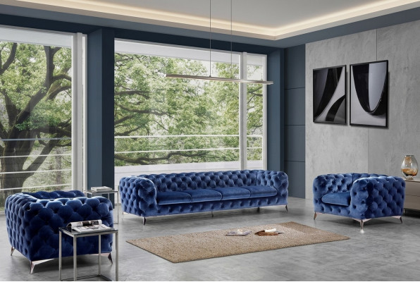 Sofa Canapé Polster XXL Grouss Garnitur Chesterfield Textil 3+2+2 Designer Canapéen