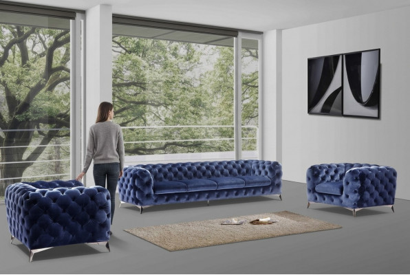 Chesterfield Sofa Couch Polster XXL Grouss Garnitur Textil 2+1+1 Designer Couchen