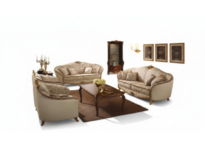 Luxus Klass 3+1+1 Italienesch Miwwelen Sofagemeng Canapé Sofa Nei