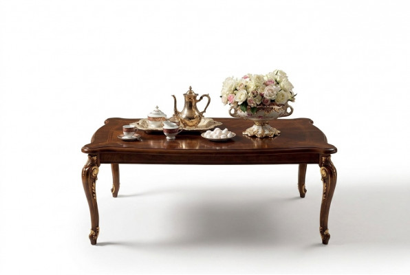 Couchtisch Edler Design Wunnzëmmer Barock Rokoko Canapé Dëscher