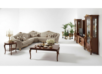 Klassesch Design Canapé Eckcanapé Wunnlandschaft Canapé Polster Sëtz arredoclassic