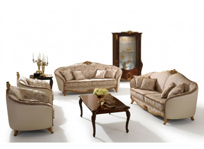 Sofa Couch 3 Plazen ouni 2+1 Designer Miwwelen Klassesch Barock Rokoko