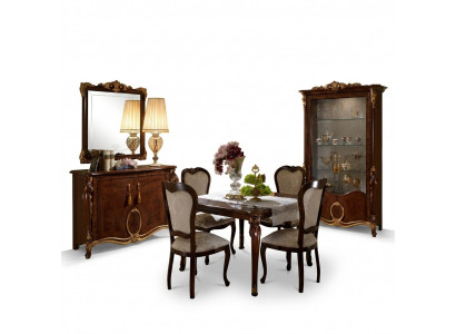 Iessdësch Dësch Iesssall Dëscher Holz Jugendstil Italienesch Miwwelen