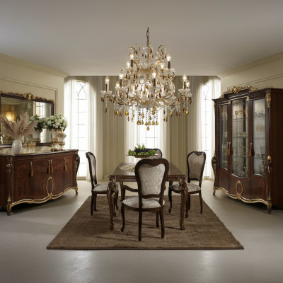 Iessdësch 6 Still Iesszëmmer Dësch Jugendstil Luxus Miwwelen royal Neit Rokoko