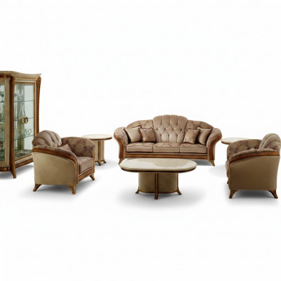 Luxus Klass 2+1+1 Italienesch Miwwelen Sofagarnitur Canapé Sofa Nei arredoclassic™