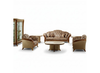 Luxus Klass 2+1+1 Italienesch Miwwelen Sofagarnitur Canapé Sofa Nei arredoclassic™