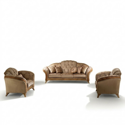 Luxus Klass 2+1 Italienesch Miwwele Sofagarnitur Canapé Sofa arredoclassic™ Neit