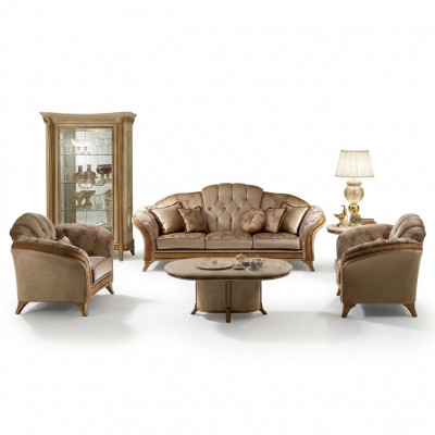 Luxus Klass 3+1+1 Italienesch Miwwelen Sofa Setzer Canapé Sofa Nei arredoclassi