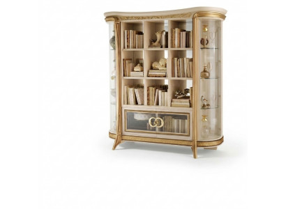 Bicherregal Schaf Vitrin XXL Designer Miwwel Luxus Barock Rokoko