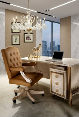 Chefsessel Bürosessel Office Sessel Stull Chef Lieder Barock Rokoko Designer