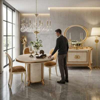 arredoclassic™ Kommodë Spigel Anrichte XXL Sideboard Lowboard Holz