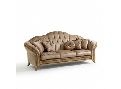 Edelt Designer Sofa Couch 2 Sëtzer Polster Sofas Textil Jugendstil arredoclassic™