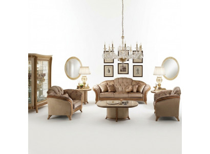 Sofa Canapé 3 Sitzplazen (ouni 2+1) Nei Sofas 2er Designer Miwwelen Klassesch