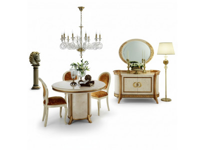arredoclassic™ Luxus Klass Mëbel Iesszëmmer Rond Dësch Iessdësch