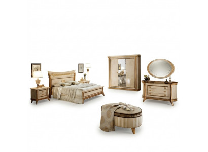 arredoclassic™ Schlofkummer Set Melodia Barock Rokoko Bett Nuechtisch 6tlg.