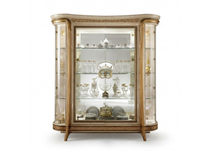 VITRINE Schaf Glasschaf Designer Miwwel Barock Rokoko Deko Jugendstil