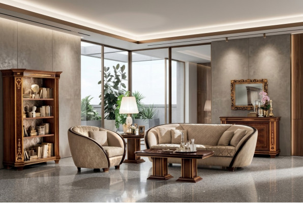 Luxus Klass 3+1 Italienesche Sofasëtzer Miwwel Couch Sofa Nei arredoclassic™