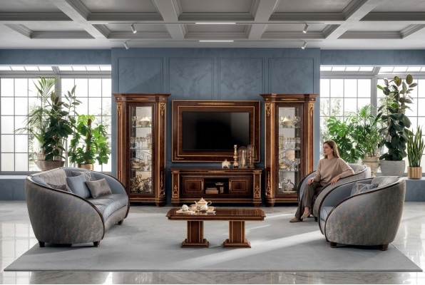 Luxus Sofagarnitur Klass 3+2 Italienesch Miwwelen Couch Sofa arredoclassic™ Nei