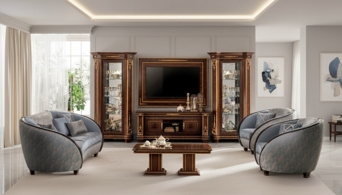 Luxus Sofagarnitur Klass 3+2 Italienesch Miwwelen Couch Sofa arredoclassic™ Nei