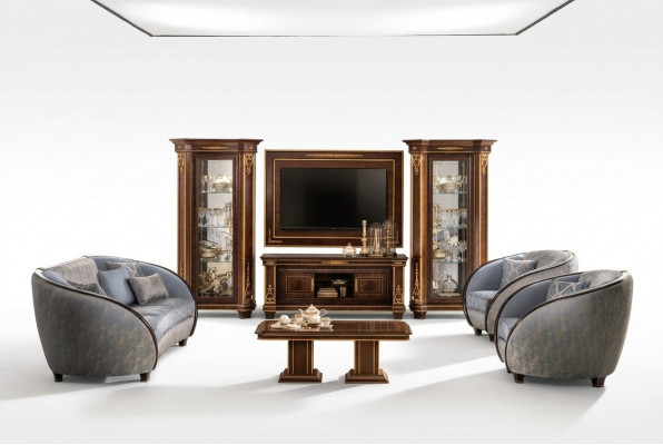 Luxus Sofagarnitur Klass 3+2 Italienesch Miwwelen Couch Sofa arredoclassic™ Nei