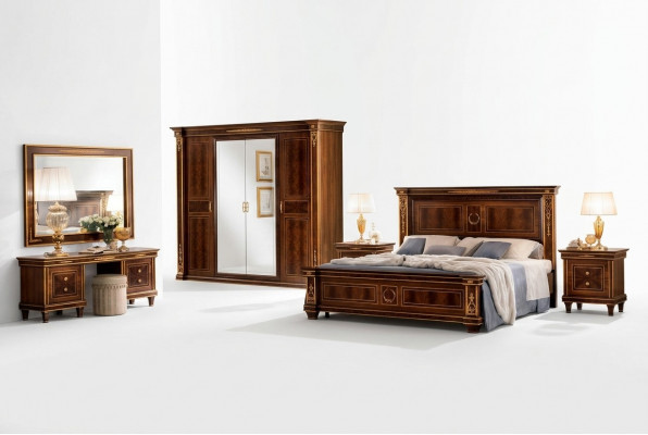 Klassescht Designer Holzbett Luxus Better Edelt Barock Rokoko Bestietnes