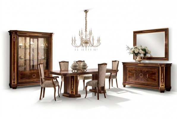 6 Still Set Still Iesszëmmer Garnitur Miwwelen Leeën Jugendstil Design