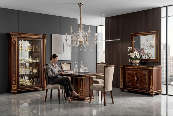 Klassesch Designer Holzdësch Dësch Dëscher Barock Rokoko Antik Stil Miwwelen