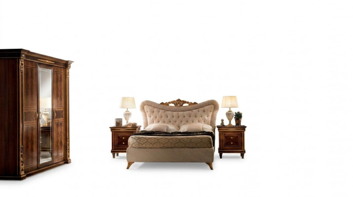 arredoclassic™ Schlofgemaach Set Modigliani Barock Rokoko Bett Komoud 4tlg.
