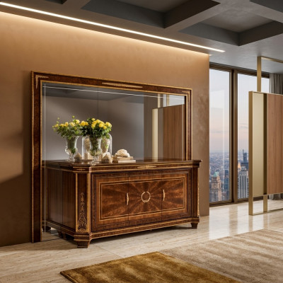 Buffet Kommode Kommoden Wunnzëmmer Wandschaf + Spigel