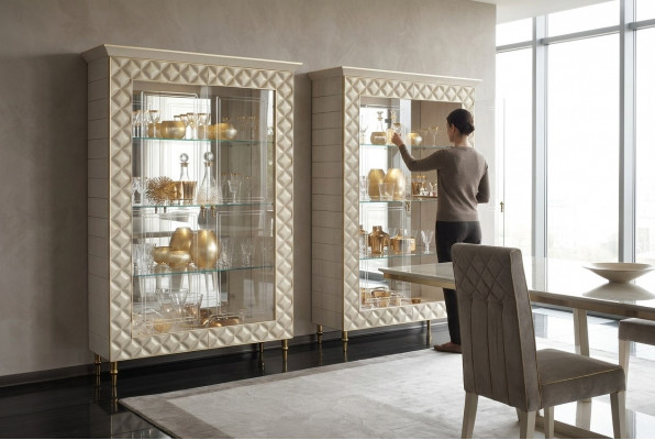 VITRIN, Schaf, Glasschaf, Designer Miwwelen, Dekoratioun, Rokoko, Barock, Jugendstil