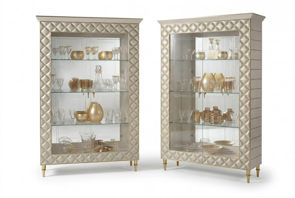 VITRIN, Schaf, Glasschaf, Designer Miwwelen, Dekoratioun, Rokoko, Barock, Jugendstil
