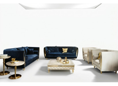 Canapé-Set Sofa Couch 3 + 2 Wunnzëmmer Designer Miwwelen Klassesch