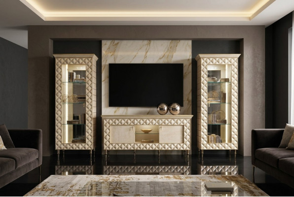 Wunn-Ënn Vitrine RTV Sideboard Schaf Mauer Barock Rokoko Design