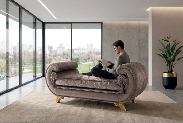 Chaiselongue Liege Luxus Sofa Sëtz Klassesch Barock Rokoko Jugendstil