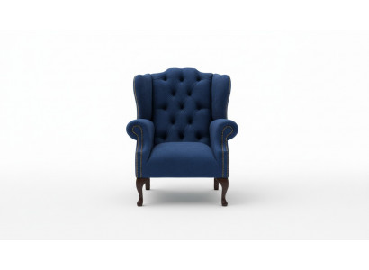 Chesterfield Ouerensessel Sessel 1 Sëtzer Polster Couch Sofa Relax Fernseh Nei #1