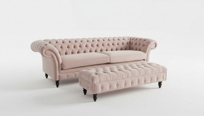 Hocker Bank Sëtz Fousshocker Ottoman Pufa Nei Polsterhocker Pufa Nei Sëtzhocker